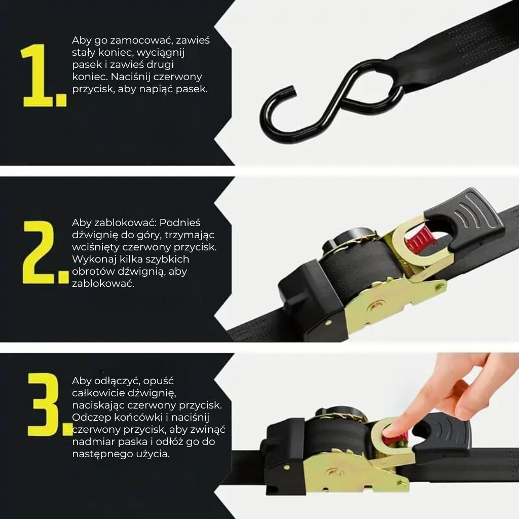 Automatyczne pasy mocujące KLASA PREMIUM