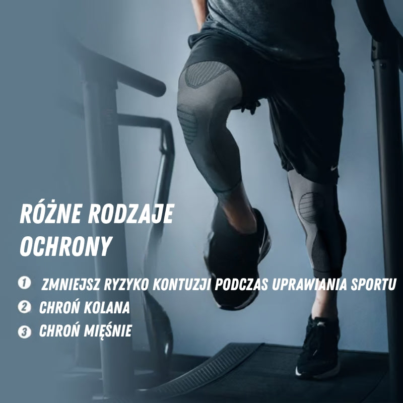 Długi rękaw kompresyjny na kolano – stabilizacja i ochrona stawu