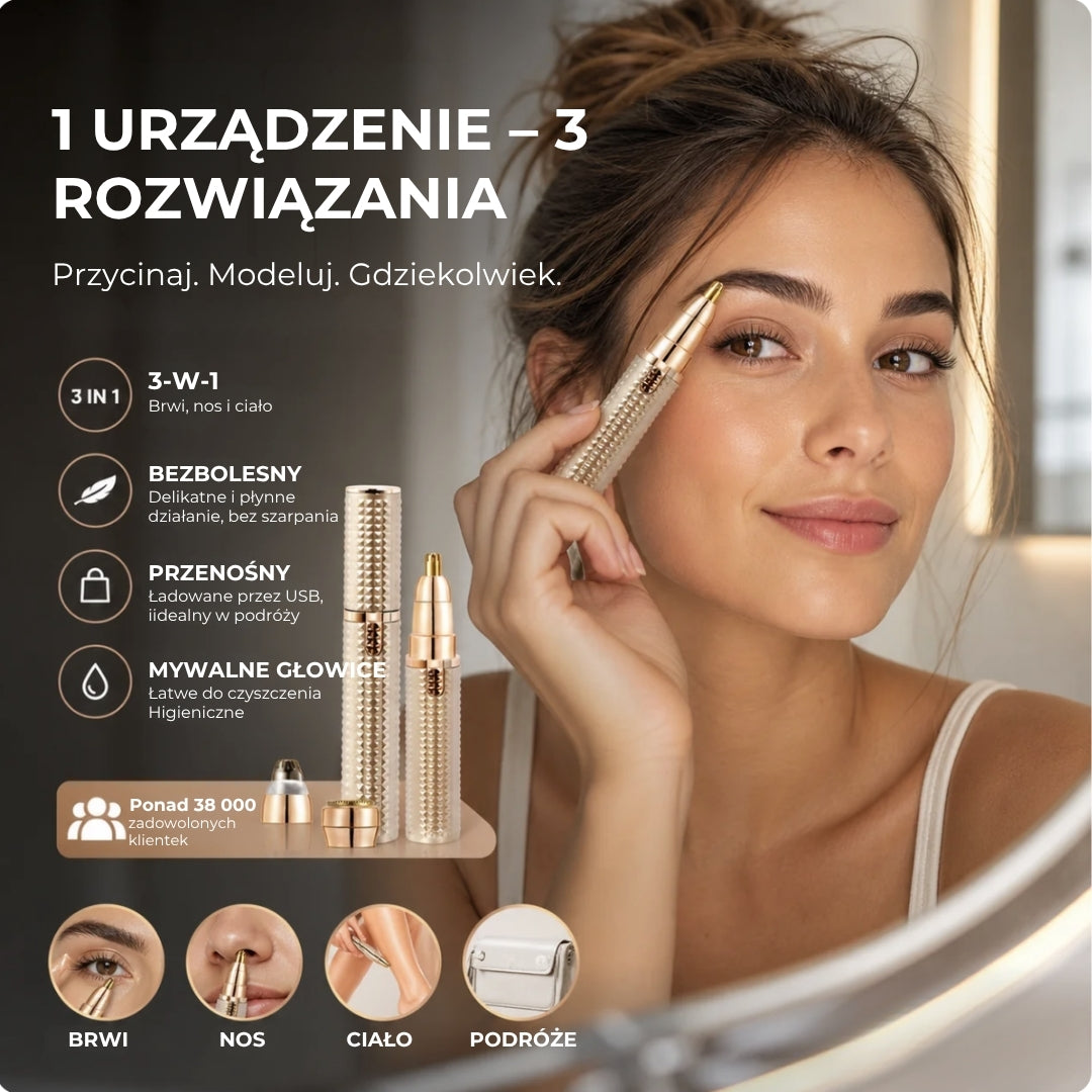 Precyzyjny trymer 3 w 1 dla kobiet