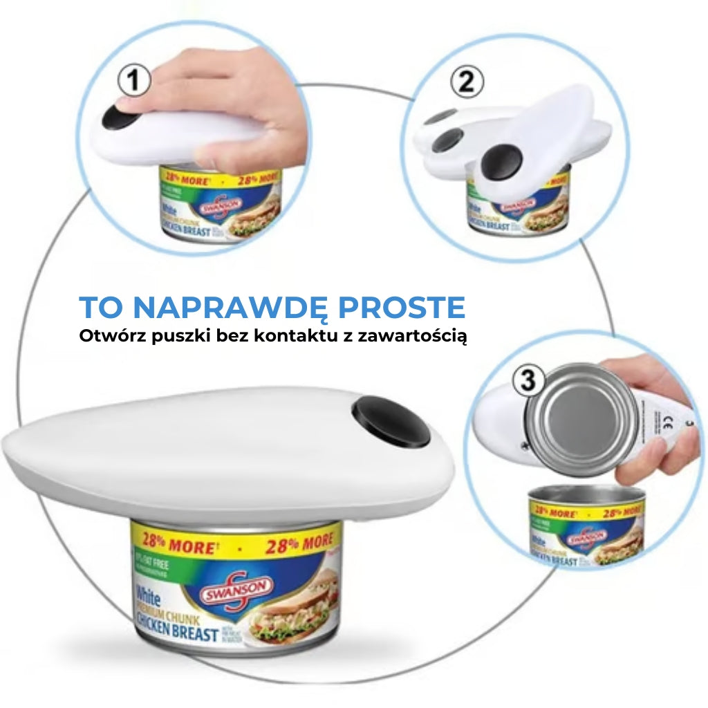 🔥 Automatyczny otwieracz do puszek