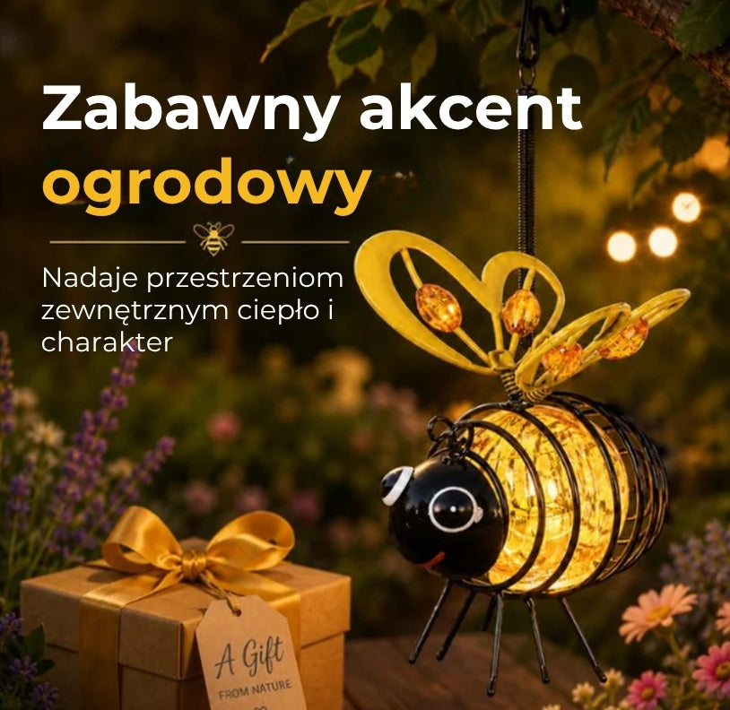 Lampa wisząca „Pszczoły” zasilana energią słoneczną