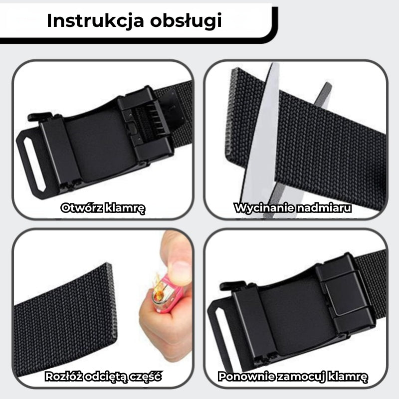 Stretch-fit Tactical Belt (ultralekki pas z klamrą zapadkową)
