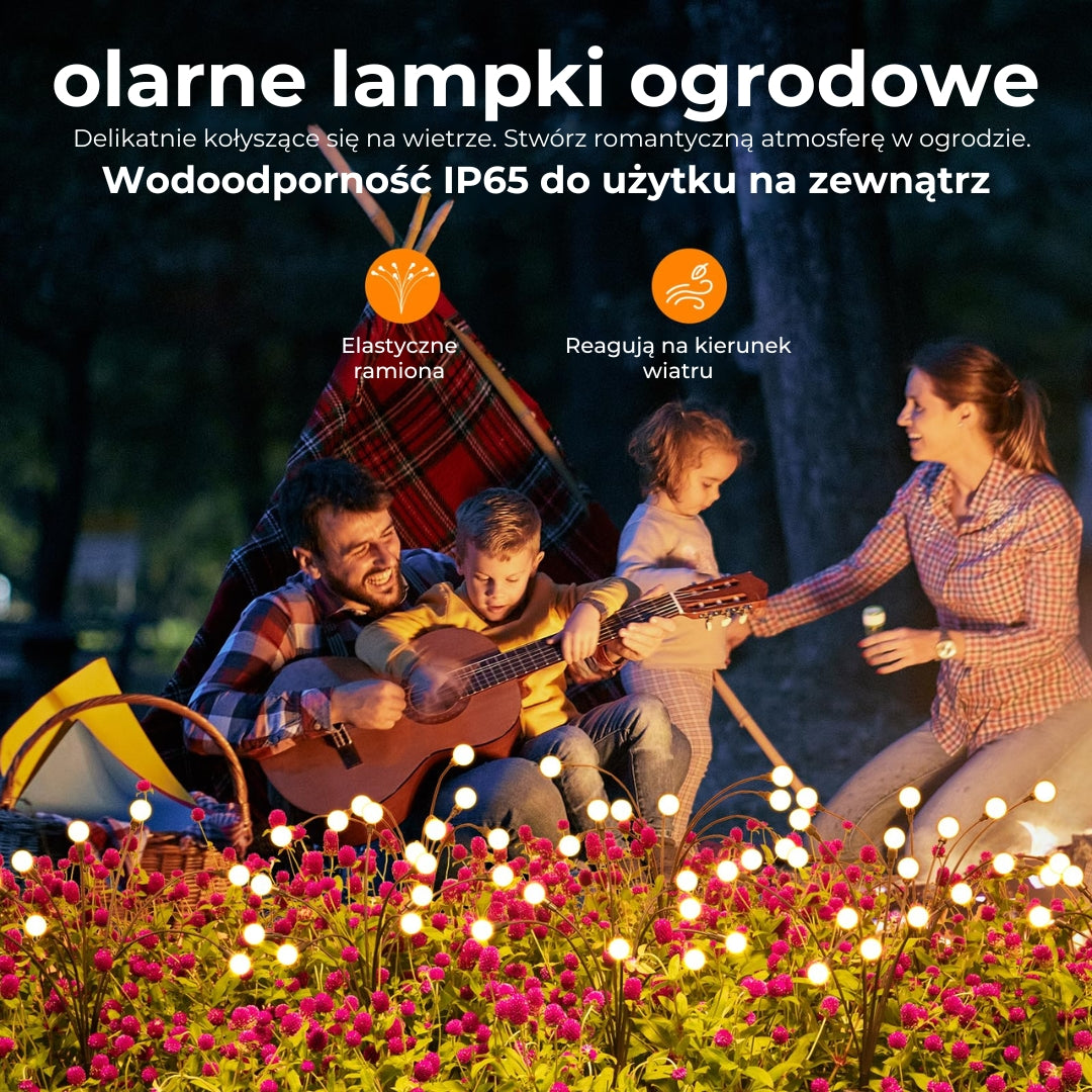 Solarne lampki ogrodowe „Świetliki”