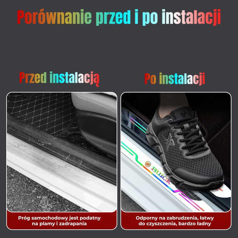 Akrylowe listwy progowe do samochodu (komplet 4 sztuk)