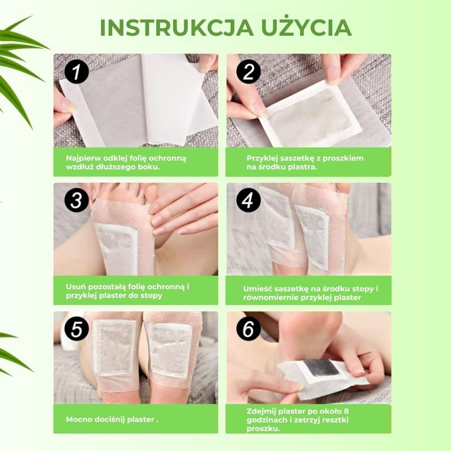 Plastry na stopy z rozmarynem i imbirem (10 szt.)