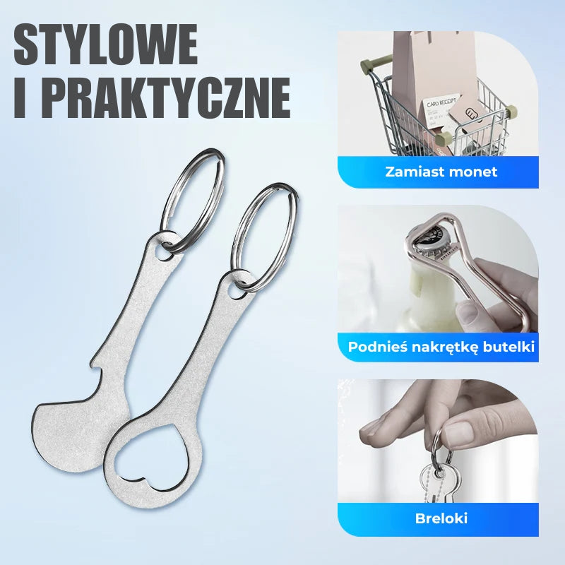 Żeton na zakupy – brelok do kluczy