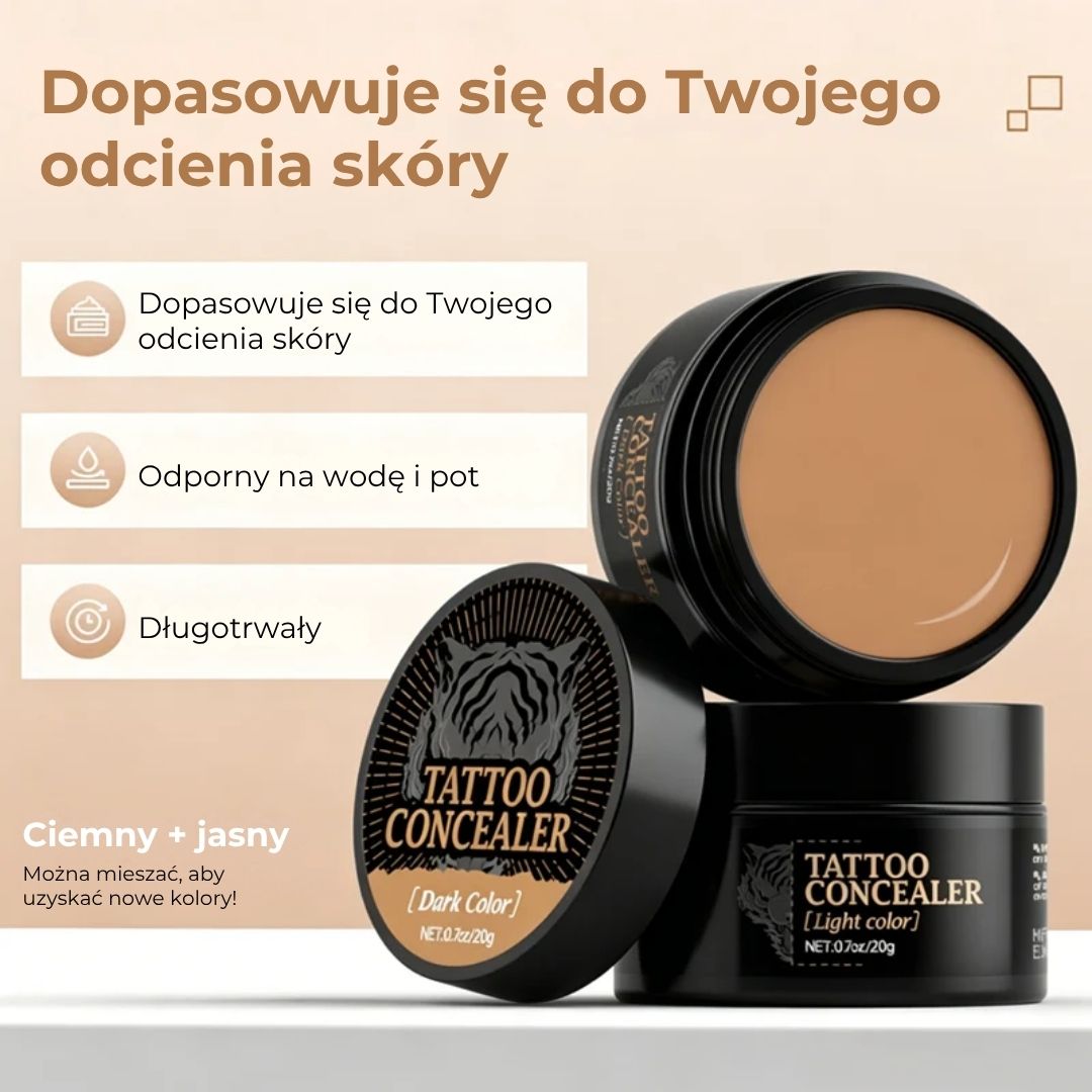 Wodoodporny korektor w kremie do blizn i tatuaży
