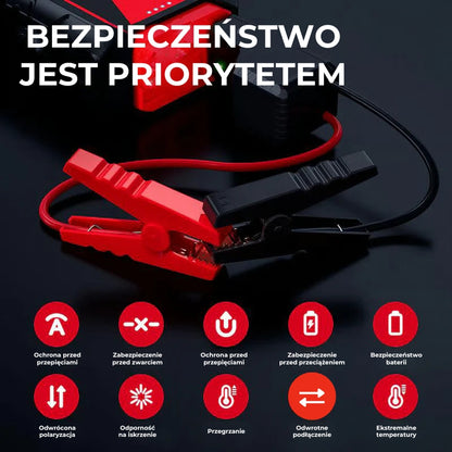 Przenośny akumulator rozrusznik samochodowy (powerbank do auta)