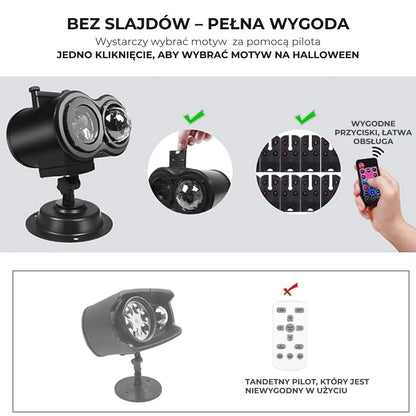 Projektor na Halloween – 10 wyjątkowych wzorów w jakości HD