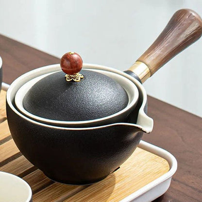 🔥 Obrotowy zaparzacz do herbaty 360° z ochroną przed rozlaniem