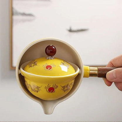 🔥 Obrotowy zaparzacz do herbaty 360° z ochroną przed rozlaniem