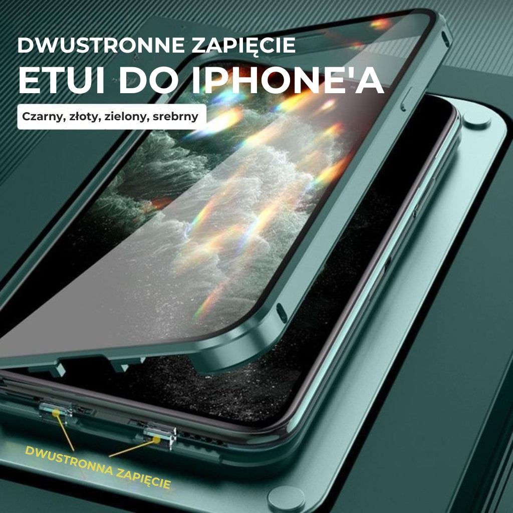 Dwustronne etui z klamrą do iPhone’a