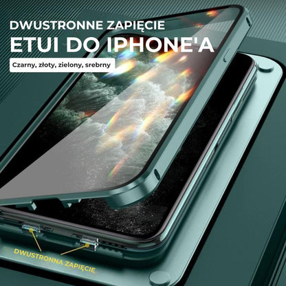 Dwustronne etui z klamrą do iPhone’a
