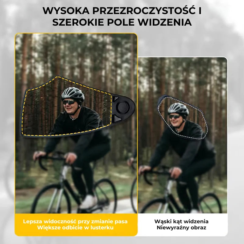 360° Regulowany Kierownica Rowerowa Lusterko Wsteczne