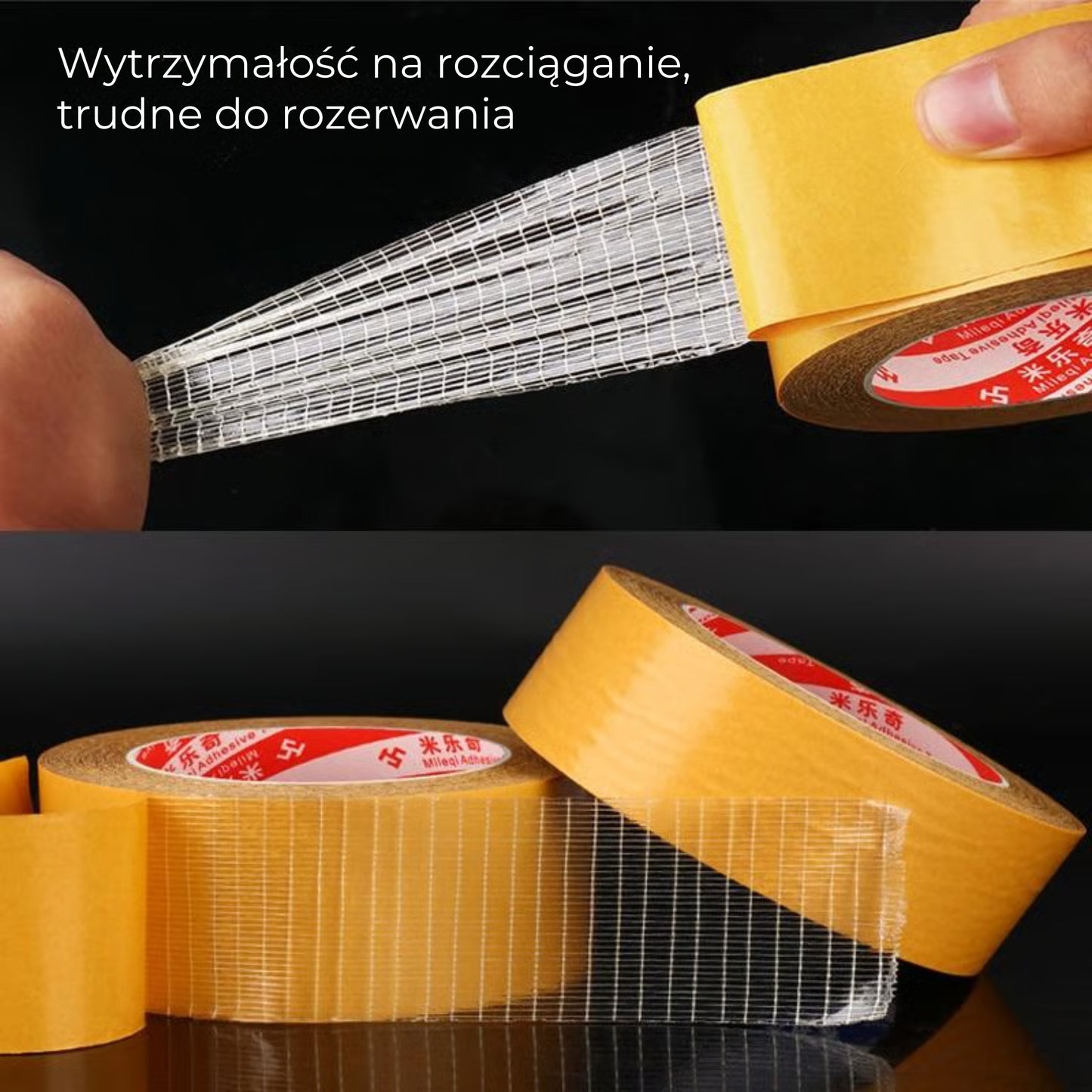 Dwustronna taśma siatkowa