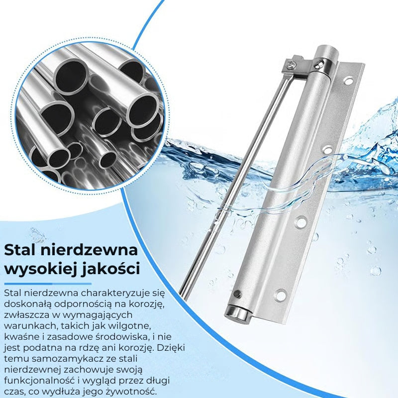 Zawiasy samozamykające do drzwi (regulowane i ciche)