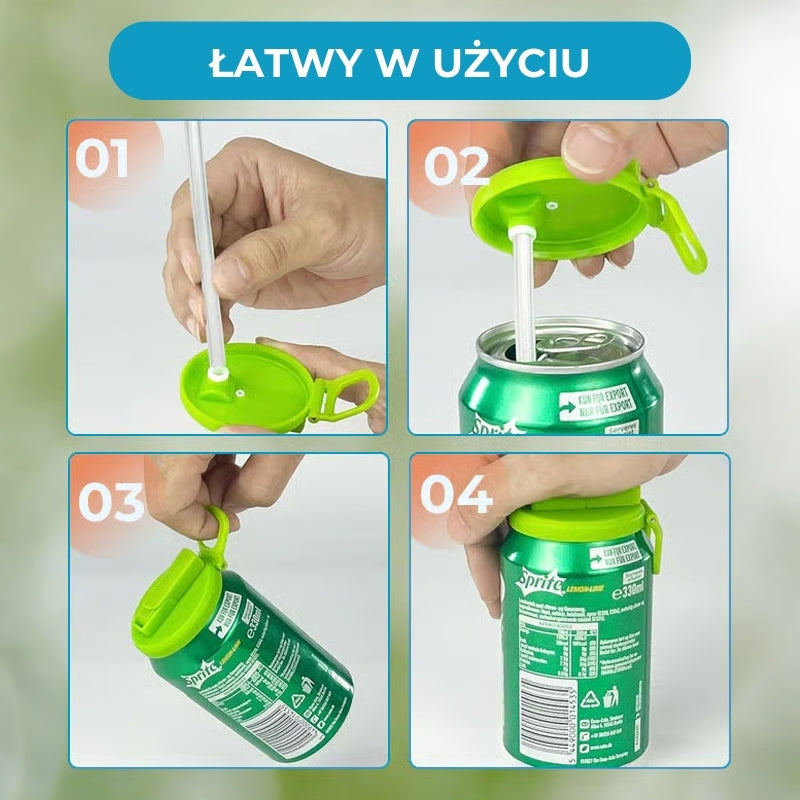 Zamknięte pokrywki do puszek po napojach – wielorazowe i szczelne