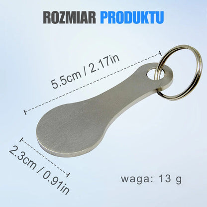 Żeton na zakupy – brelok do kluczy