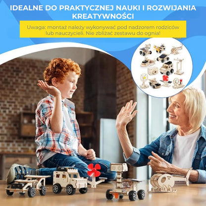Zestaw konstrukcyjny do robotyki bez użycia narzędzi