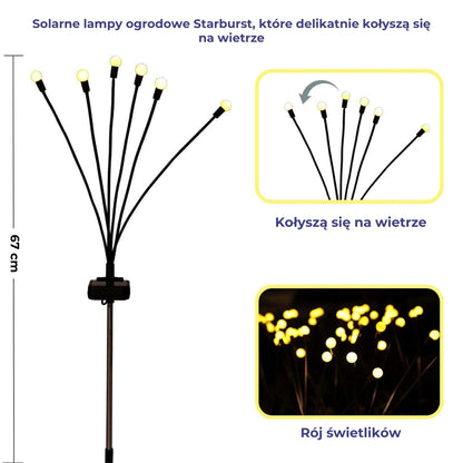 Solarne lampki ogrodowe „Świetliki”