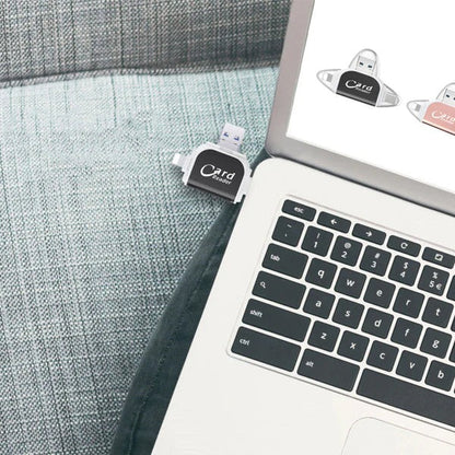 UNIWERSALNY, WIELOPORTOWY CZYTNIK KART SD/TF 4 W 1