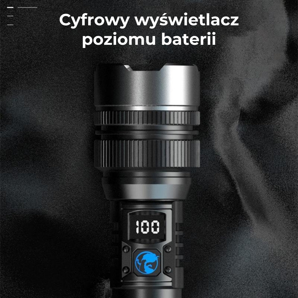 StormBeam | Teleskopowa latarka z powerbankiem