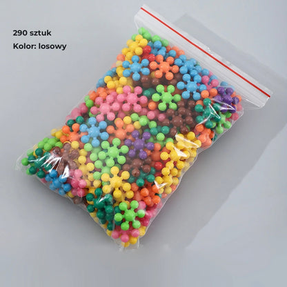 Klocki Montessori „Płatek Śniegu” – edukacyjna układanka dla dzieci