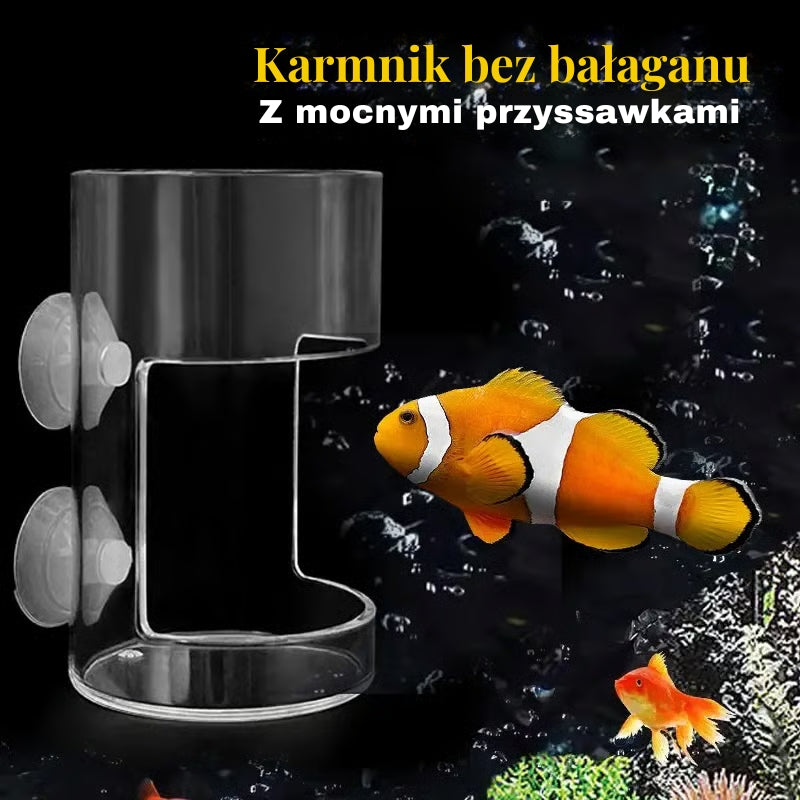 Karmnik do akwarium bez śmieci