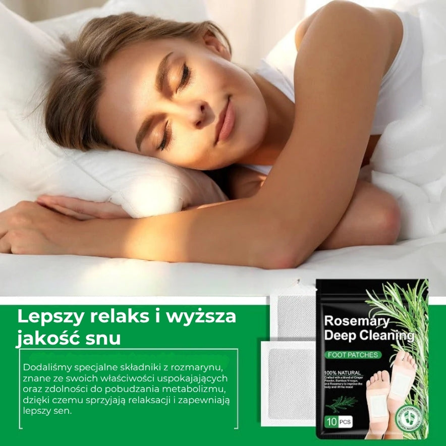 Plastry na stopy z rozmarynem i imbirem (10 szt.)