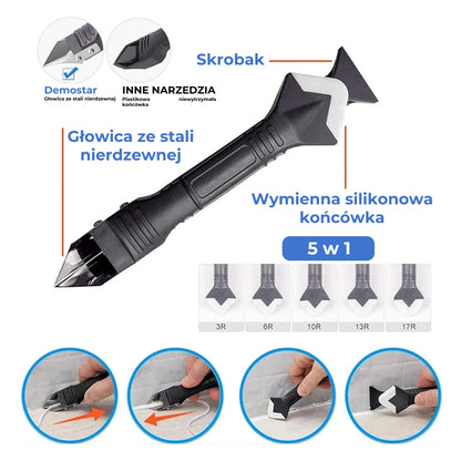 🔥 Narzędzie 3 w 1 do silikonu i fug, zestaw uniwersalny