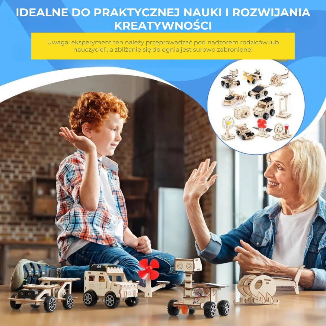 Zestaw konstrukcyjny do robotyki bez użycia narzędzi