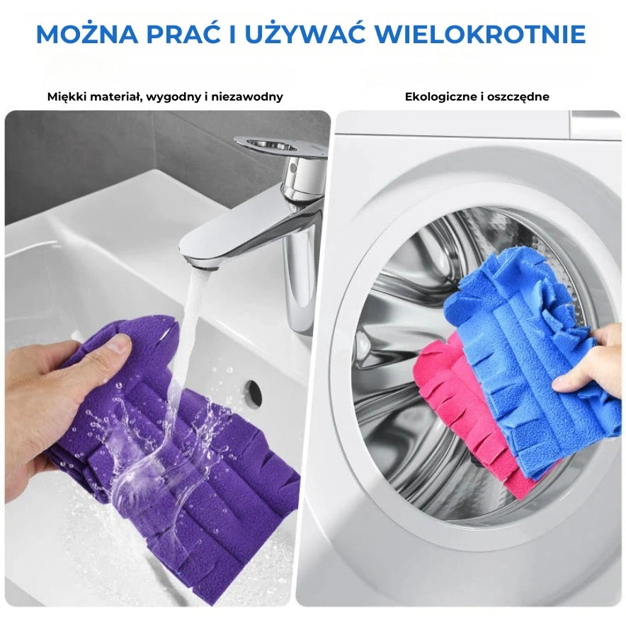 Zestaw wielokrotnego użytku ze ściereczką z polaru