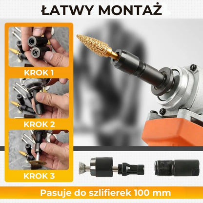 Specjalny adapter do szlifierki kątowej