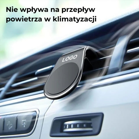 Kompaktowy magnetyczny uchwyt samochodowy na telefon