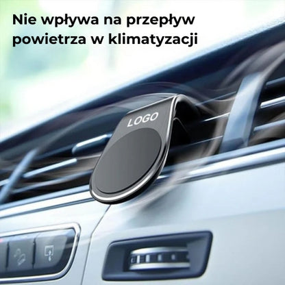Kompaktowy magnetyczny uchwyt samochodowy na telefon
