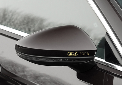 Metalowe naklejki samochodowe | zestaw 4 sztuk