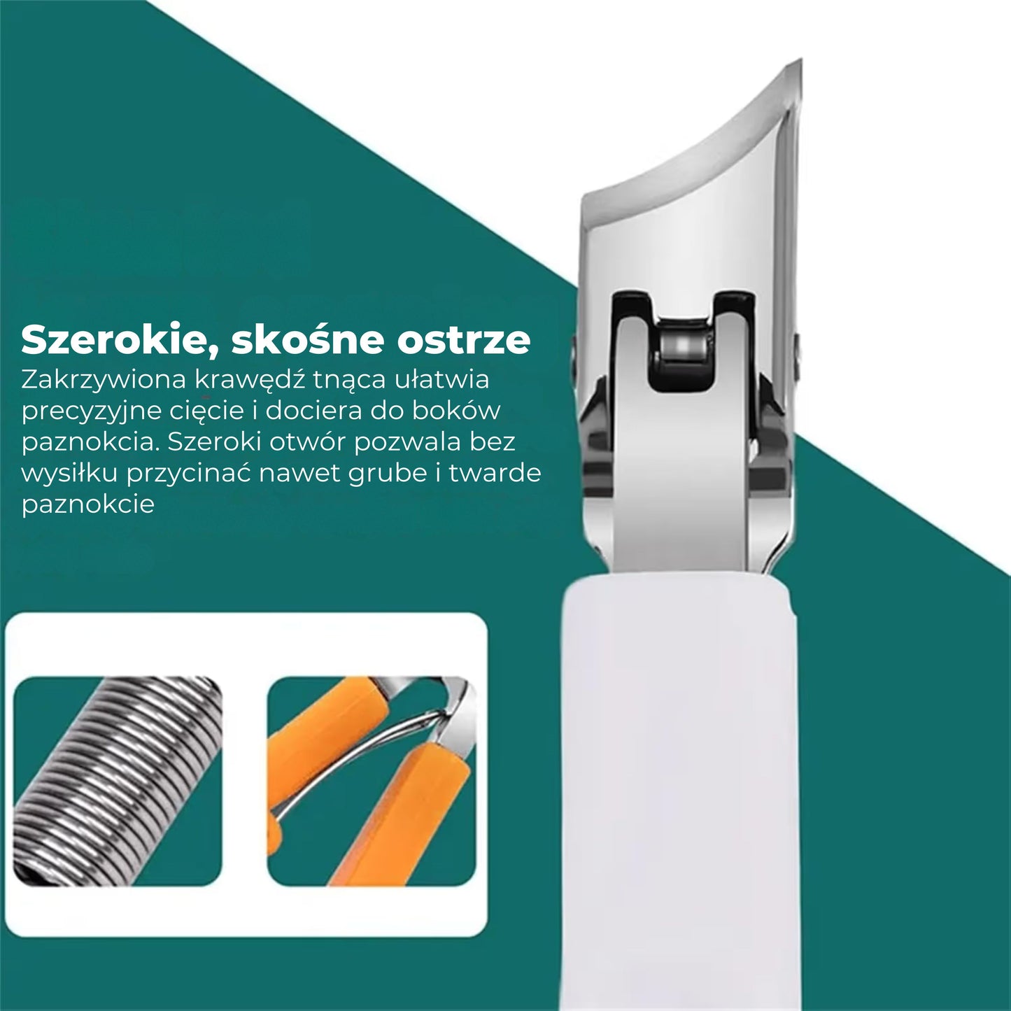 Zestaw do obcinania paznokci zapobiegający wrastaniu paznokci