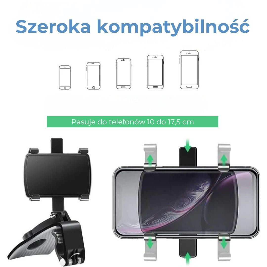 Uchwyt do deski rozdzielczej z obrotowym mocowaniem 360°