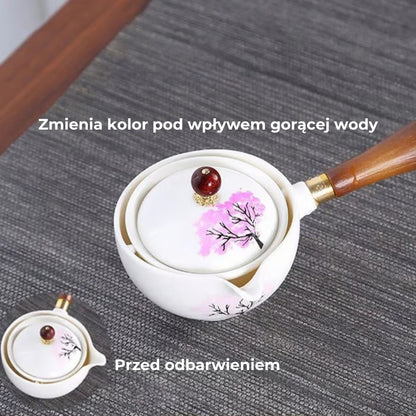 🔥 Obrotowy zaparzacz do herbaty 360° z ochroną przed rozlaniem
