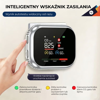 Inteligentny detektor bezpieczeństwa 6 w 1 – wykrywa do 12 rodzajów gazów i oparów