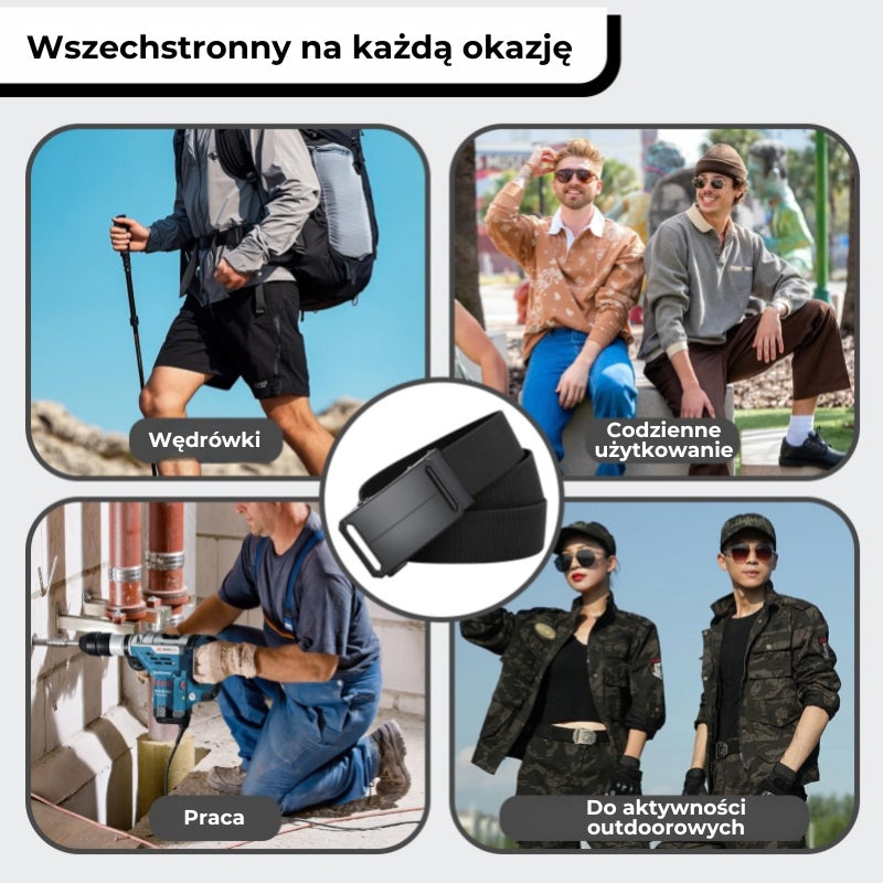 Stretch-fit Tactical Belt (ultralekki pas z klamrą zapadkową)