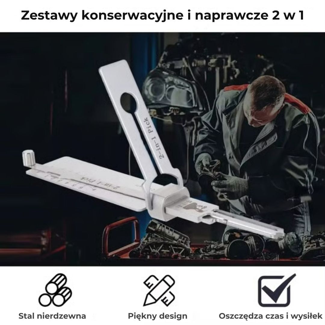 Zestaw wytrychów ze stali nierdzewnej