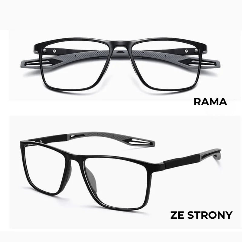 👓️ Dwuogniskowe, ultralekkie okulary z niebieskim światłem - model sportowy