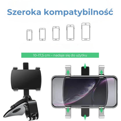 Uchwyt do deski rozdzielczej z obrotowym mocowaniem 360°