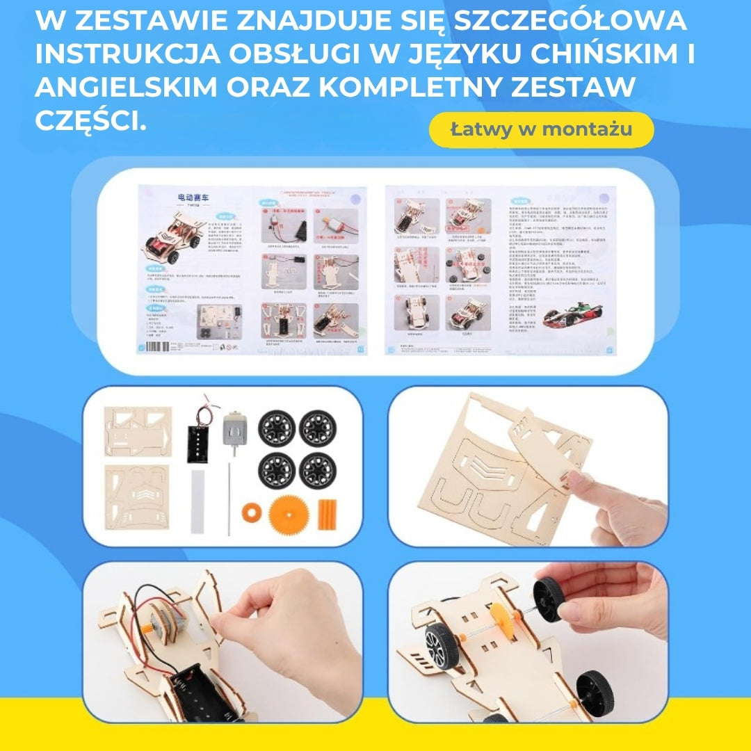 Zestaw konstrukcyjny do robotyki bez użycia narzędzi