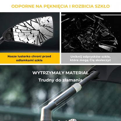 360° Regulowany Kierownica Rowerowa Lusterko Wsteczne