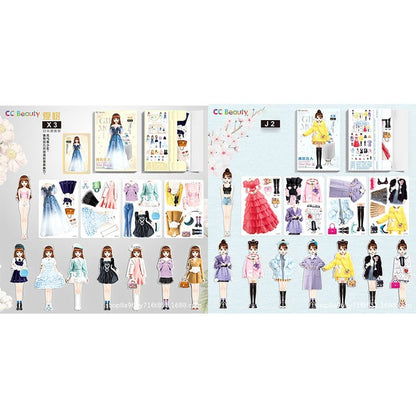 Magnetyczna książka z ubraniami dla księżniczek