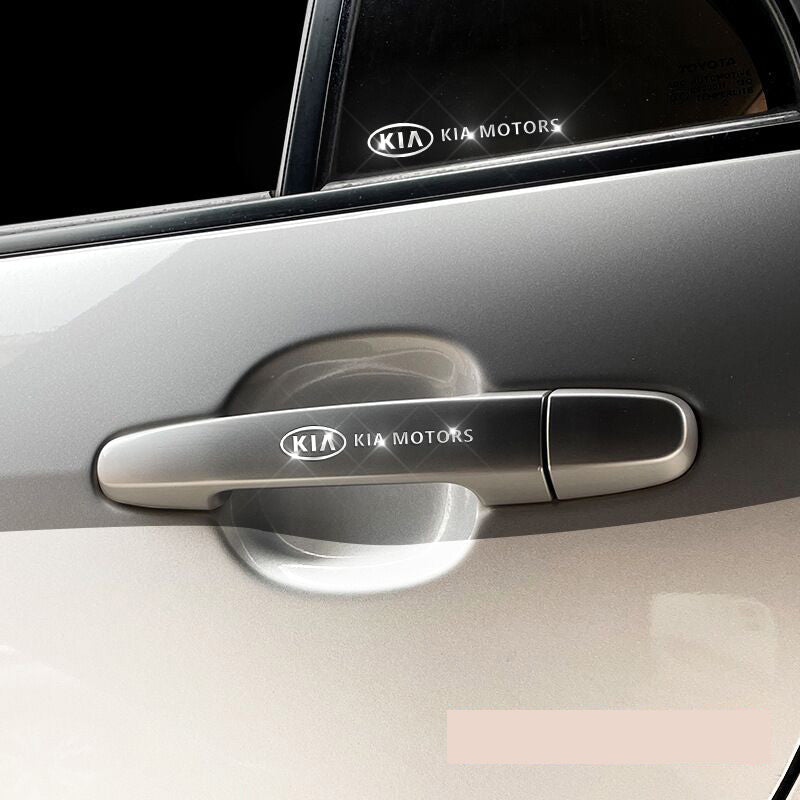 Metalowe naklejki samochodowe | zestaw 4 sztuk