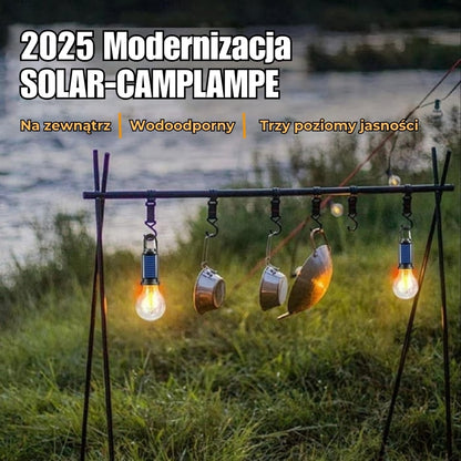 2025 Solar lampa zewnętrzna z haczykiem