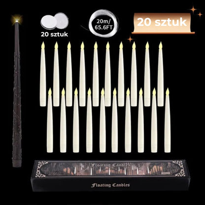 Magiczne świece unoszące się w powietrzu (10 szt.)